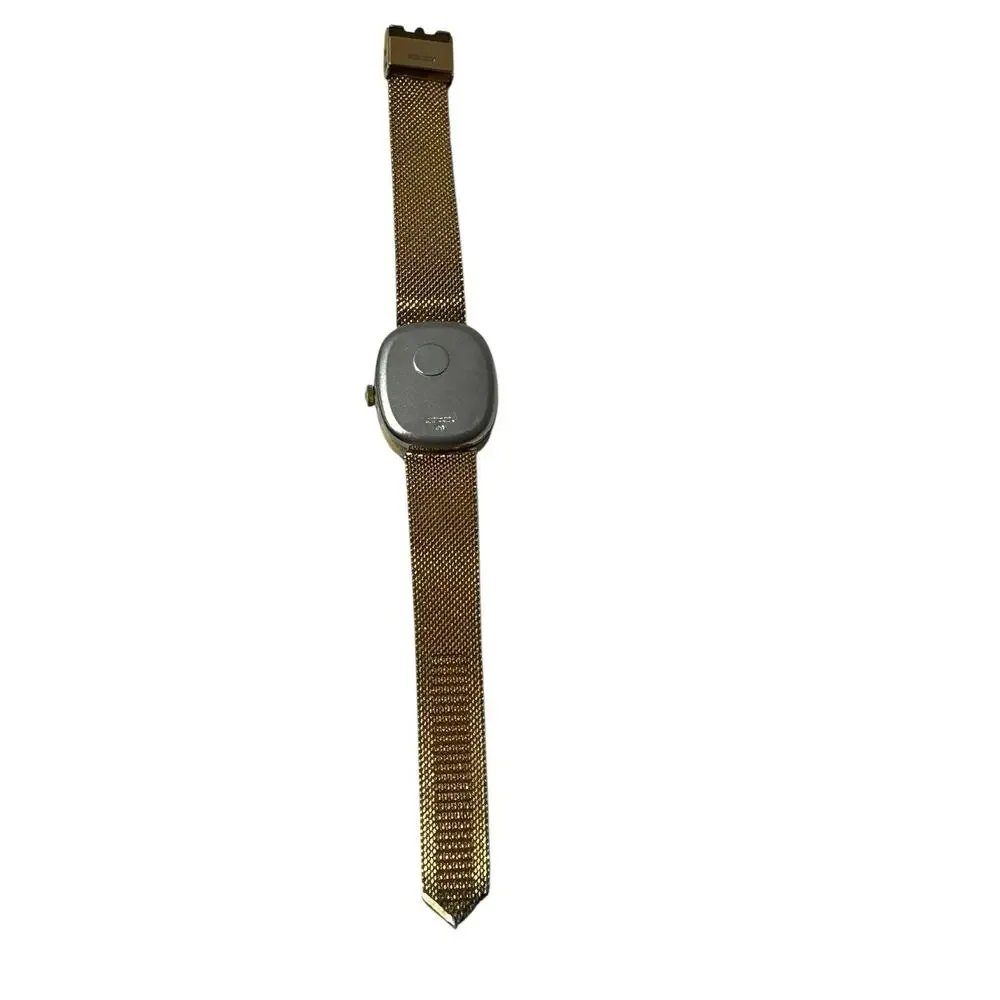 Vintage Waltham Watch Women Electrodyne Gold Tone Mesh Band Manual Wind